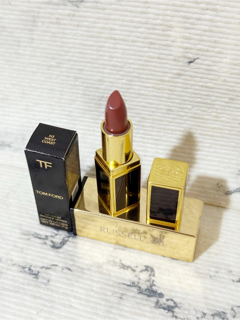 Tom Ford #N3 West Coast Mini Lipstick (Cinnamon Brown) - Picture 2 of 7